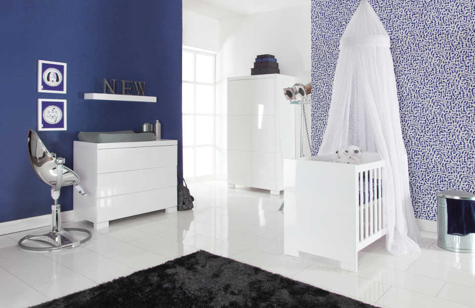 Europebaby Brillant High Gloss Europebaby Brillant magasfényű fehér modern babaszoba bútor