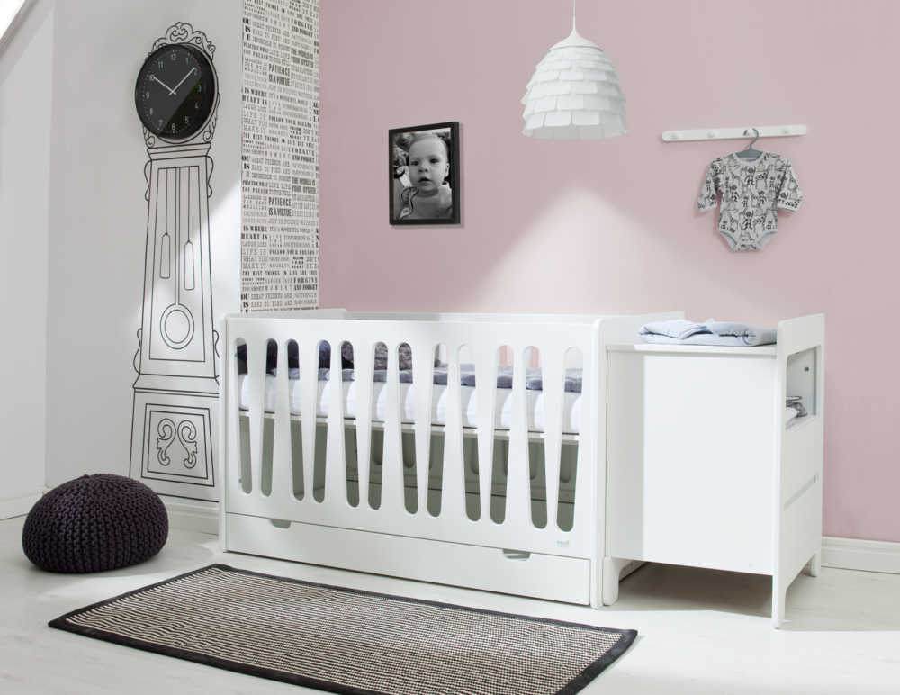 Moon pelenkázó kombi Moon átalakítható kiságy pelenkázóval