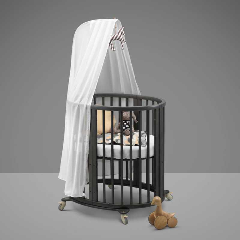 Stokke Hazy Grey bővíthető bölcső baldahinnal