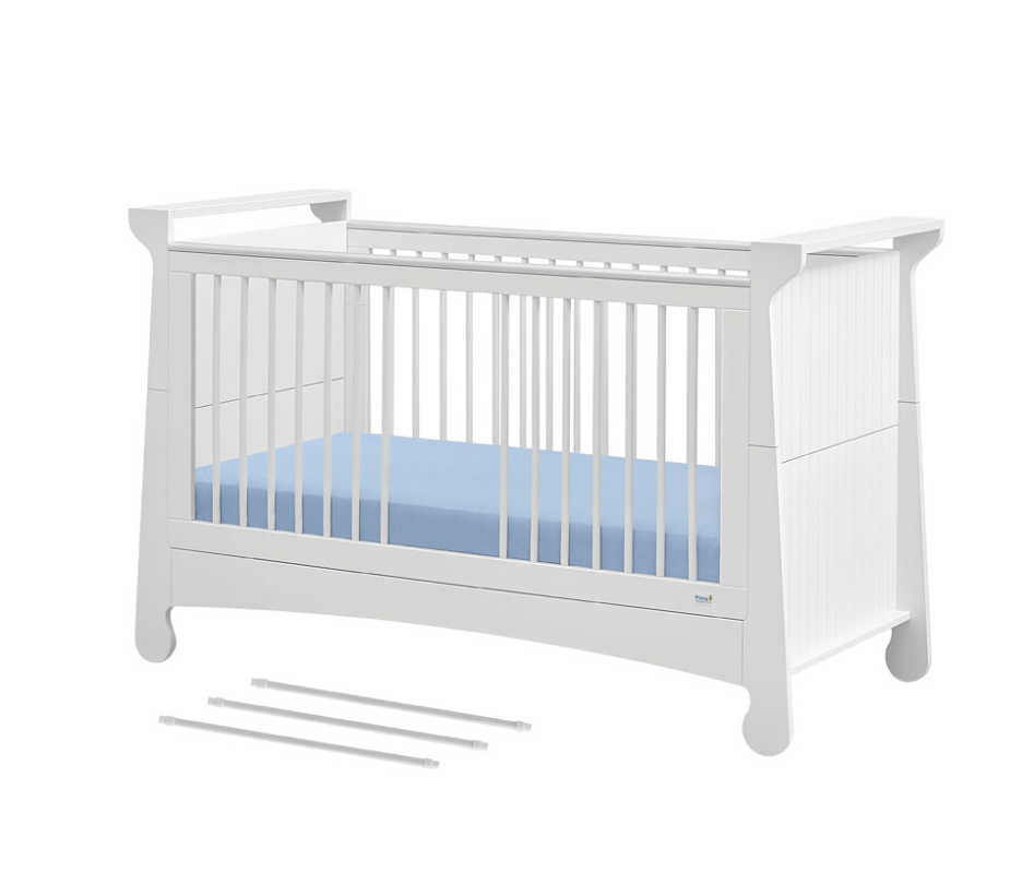 Pinio Paroile fehér kiságy kivehető rácsokkal